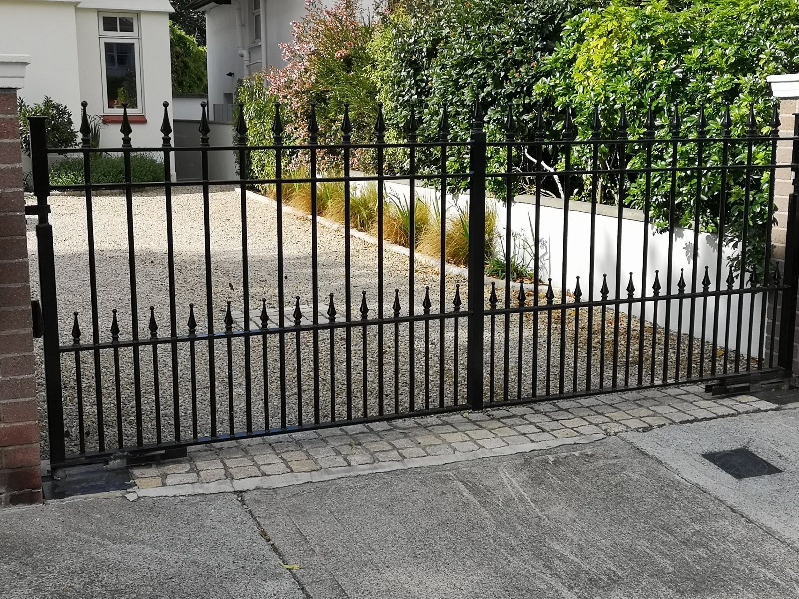 Spear-top railing gates like these for homes in Lisburn